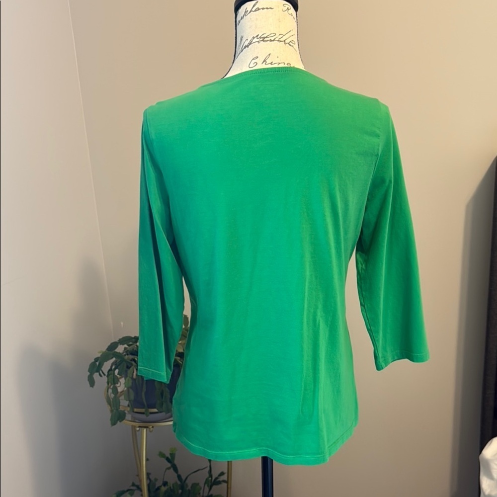 Coldwater Creek Green Women's Top - M​​ - Picture 4 of 7